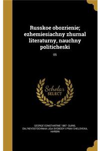 Russkoe obozrienie; ezhemiesiachny zhurnal literaturny, nauchny politicheski; 05