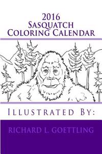 2016 Sasquatch Coloring Calendar