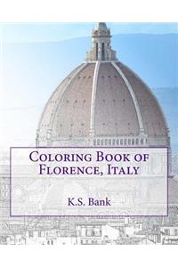 Coloring Book of Florence, Italy