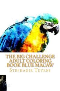 BIG Challenge Adult Coloring Book Blue Macaw