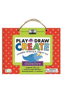 Green Start Play, Draw, Create Dinosaurs: Reuseable Drawing & Magnet Kit