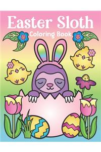 Easter Sloth Coloring Book