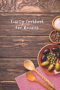 Empty Cookbook For Recipes
