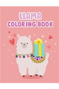 Llama Coloring Book