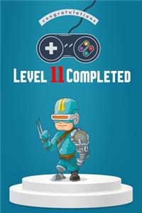Congratulations Level 11 Completed