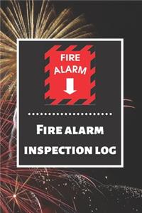 Fire alarm inspection log