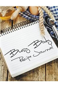 Busy Body Recipe Journal