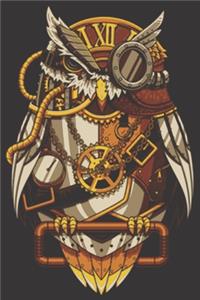 Notebook Steampunk Owl