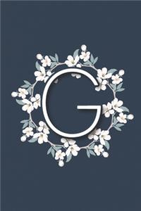 Initial Letter G Bullet Journal