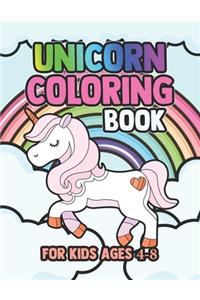 Unicorn Coloring Book for Kids Ages 4-8