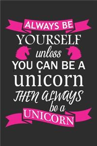 Always be yourself unless you can be a unicorn then always be a unicorn