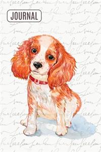 Lined Journal Notebook Cute Spaniel