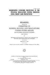 Modernizing consumer protection in the financial regulatory system