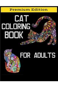 Cat Coloring Book for Adults