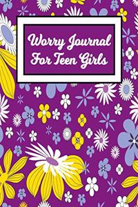 Worry Journal For Teen Girls