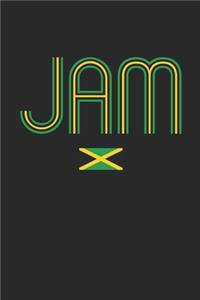 Vintage Jamaica Notebook - Jamaica Diary - Retro Jamaican Flag Journal - Jamaica Gifts