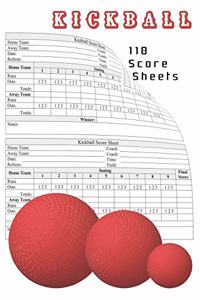 Kickball 110 Score Sheets