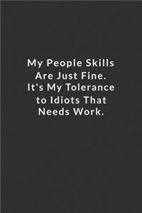 My People Skills Are Just Fine.