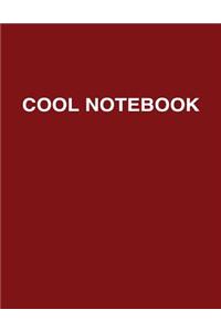 Cool Notebook: Extra Large, Maroon