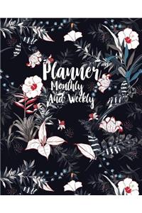 Planner monthly and weekly