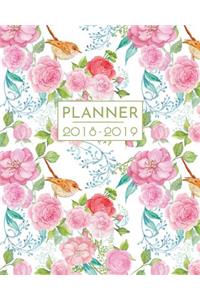 Floral 2018-2019 Personal Planner
