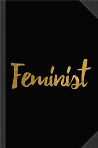 Feminist Gold Foil Journal Notebook