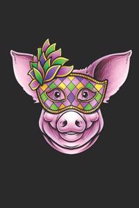 Mardi Gras Pig with Mask