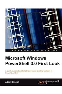 Microsoft Windows Powershell 3.0 First Look