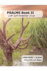 PSALMS Book II with Left Notetaker Lines