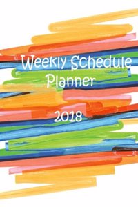 Weekly Schedule Planner 2018