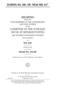 Examining H.R. 2304, the 