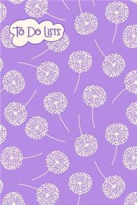 To-Do List Notebook Dandelions Pattern 8