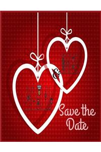 Me& You Save the date ( Blank Journal wedding Book )