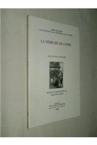 Liber de Causis La Demeure de l'Etre