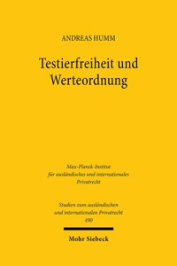 Testierfreiheit Und Werteordnung