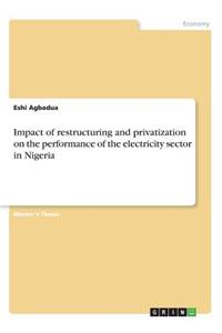 Impact of restructuring and privatization on the performance of the electricity sector in Nigeria