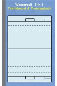 Wasserball 2 in 1 Taktikboard und Trainingsbuch
