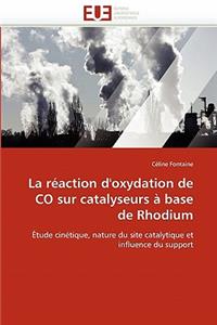 Réaction d''oxydation de Co Sur Catalyseurs À Base de Rhodium