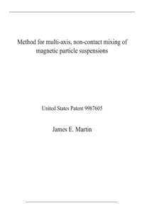 Method for multi-axis, non-contact mixing of magnetic particle suspensions