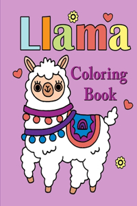 Llama Coloring Book