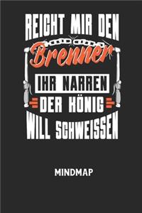 REICHT MIR DEN BRENNER IHR NARREN DER KÖNIG WILL SCHWEISSEN - Mindmap