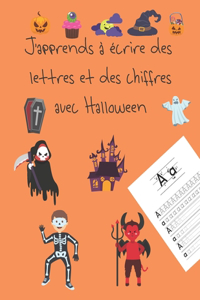 J'apprends à écrire des lettres et des chiffres avec Halloween