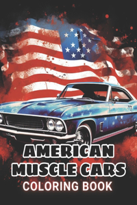 American Muscle Cars Coloring Book for Adult