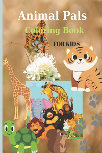 Animal Pals Coloring Book For Kids