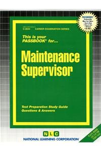 Maintenance Supervisor