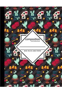 Composition Notebook Wide Ruled Lined Paper