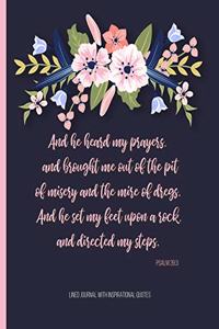 Lined Journal with Inspirational Quotes