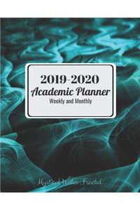 2019-2020 Academic Planner Weekly and Monthly Mystical Water Fractal