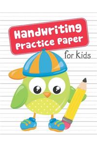 Handwriting Practice Paper for Kids