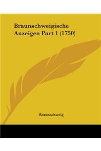 Braunschweigische Anzeigen Part 1 (1750)